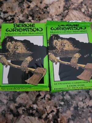 BERNIE WRIGHTSON MASTER OF THE MACABRE ''2 PACKs OF SEALED CARDS'' RARE SERIES ONE