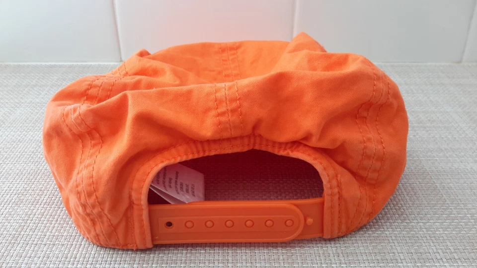 Gorra Crazy 8 Snapback Niños Talla 7-8 Naranja Wild Logo 100% Algodón Exterior Usada en Excelente Condición Foto 4 de 4