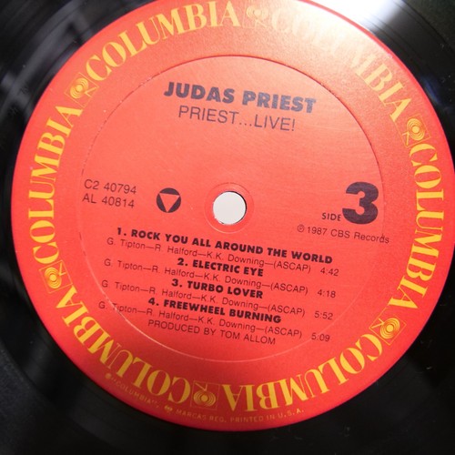 JUDAS PRIEST/PRIEST...LIVE! US PRESSING DOUBLE LP W/INNER*2, SHRINK,HYPE STICKER - Imagen 9 de 10