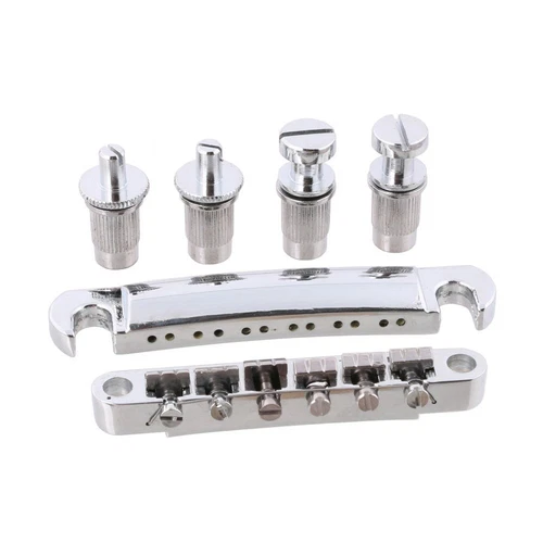 Chrome Tune-O-Matic Bridge Stop Bar Set for Gibson LP Epiphone Guitar