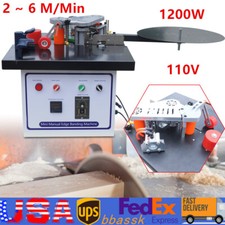 1200W Edge Banding Machine Set Portable Double Side Gluing Wood Bander Machine