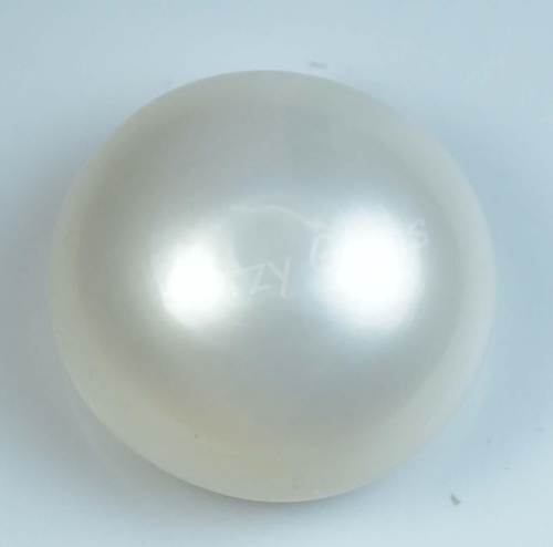 12.75 Ct Natural Australian South Sea White Pearl Certified Untreated Gemstone - Foto 2 di 6