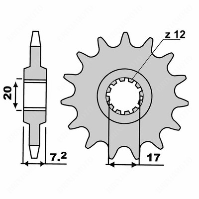CAT PINION 420 - Z=12