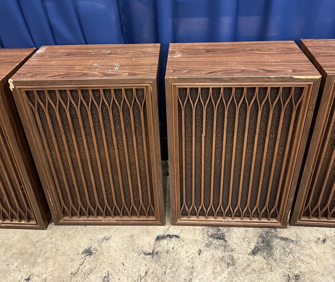 Vintage 4Pack of Kenwood KL888S Floor Speakers 1970's,GREAT SOUND Wowow eBay