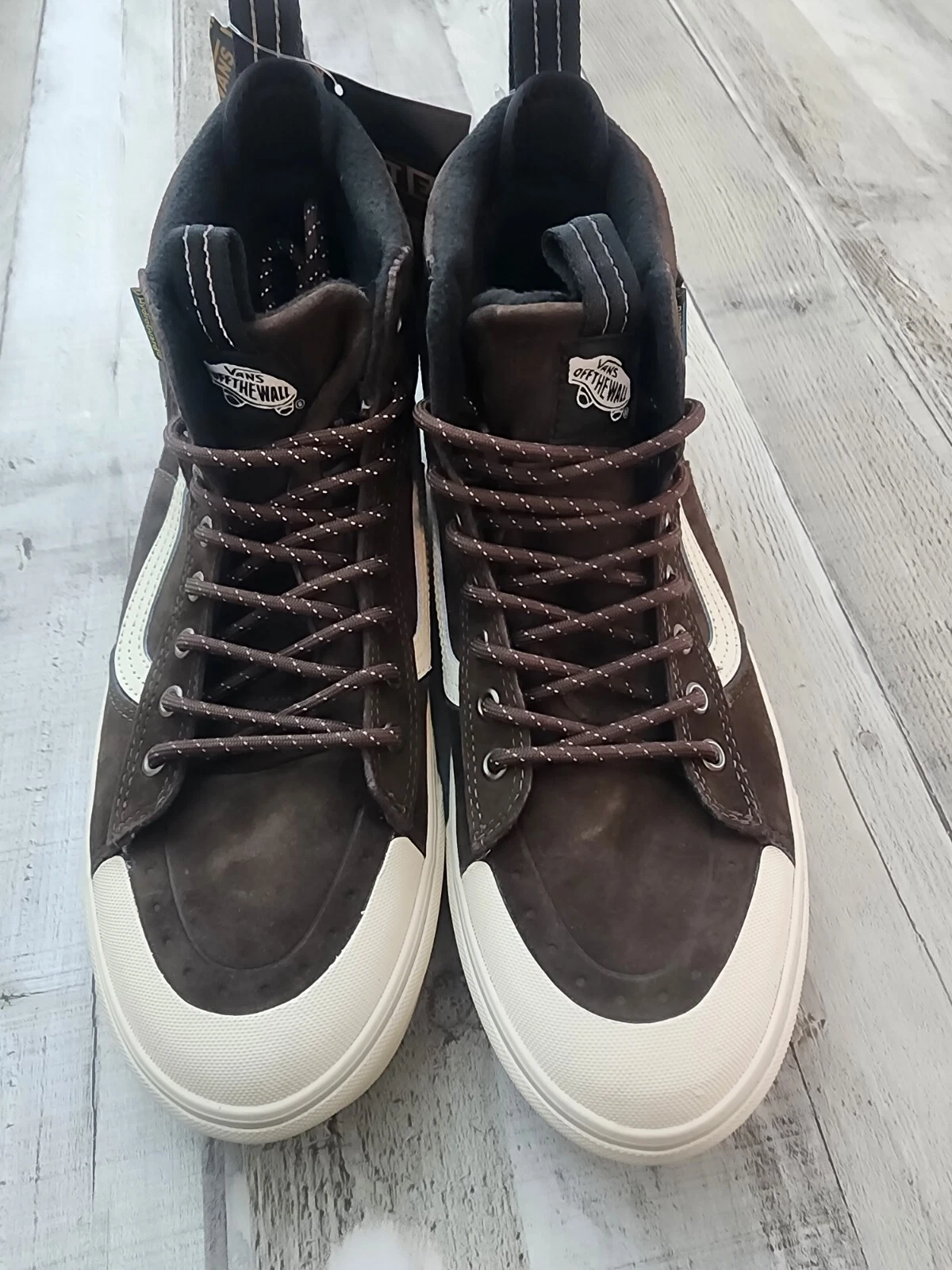 VANS MTE Sk8 Hi scarpe scamosciate marroni clima freddo uomo 9 5 US