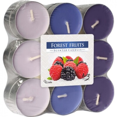18 Teelichtkerzen Duft Holzfrüchte Duft Raumbeeren
