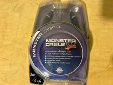 3x New Old Stock Monster Cable Prolink Digital Fiber Optic Audio Cable 2m/6.56ft