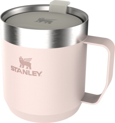 Stanley The Legendary Camp Becher 12 Unzen Rosenquarz Rosa KAFFEE TEETASSE