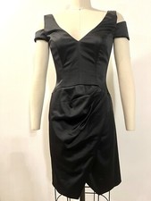 BEBE Women Little Black Dress Satin Sz.M Little Black Dress-Very CHIC! 🖤
