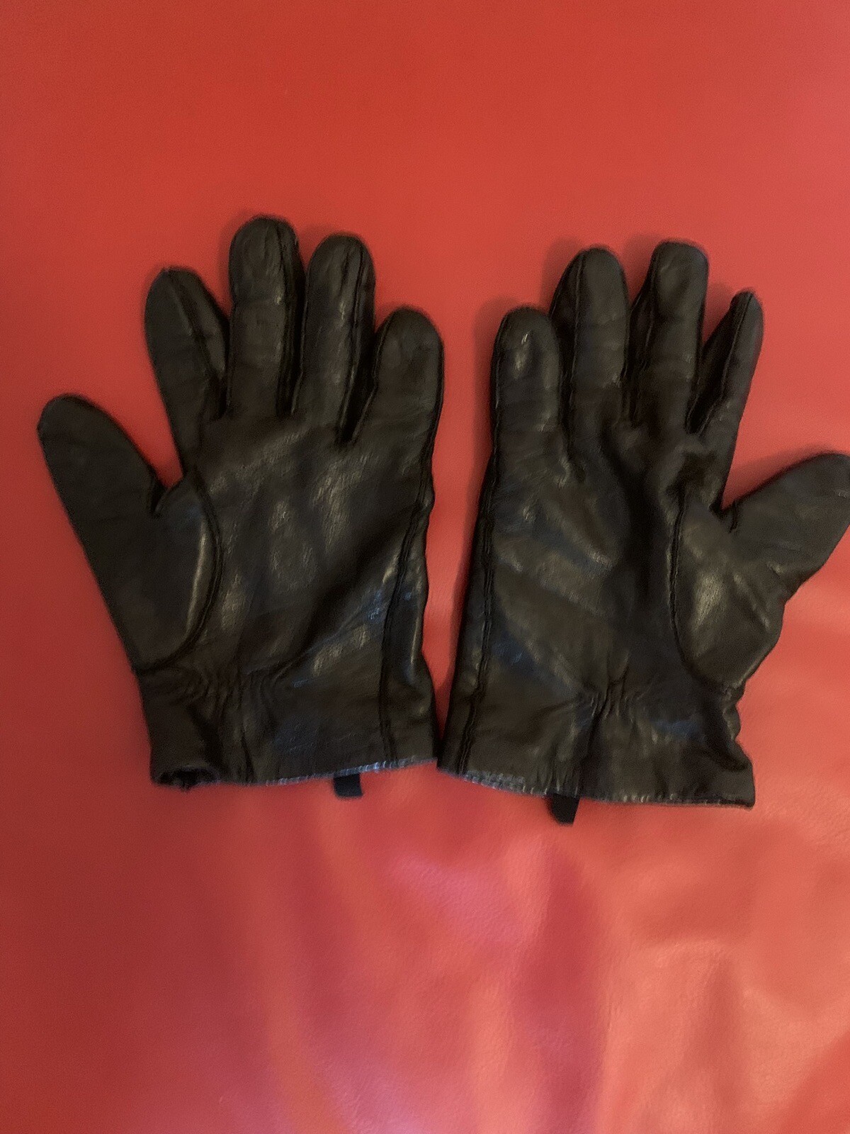 Men's Medium Black, Soft Leather Gloves Marks And Spencer VGC eBay