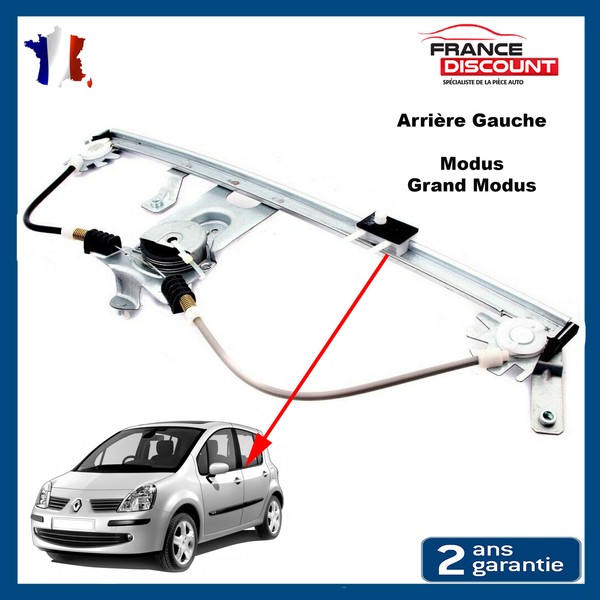 Leve Vitre ArrièRe Gauche Elektrisch FüR Renault Modus 8200801330 8200478303-image