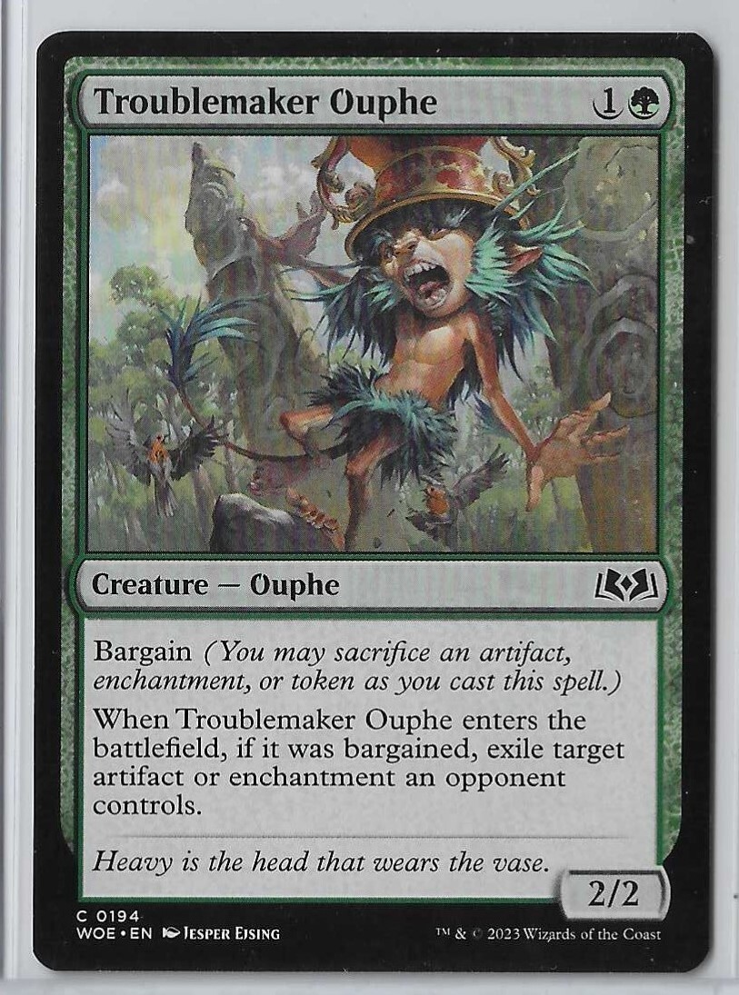 woe mtg cards Avatar of [Commander 2011] (You may cast this card from your graveyard for its escape cost.) Woe Strider escapes with two +1/+1 counters on it Demonic Tutor in Standard?? 😈🎓