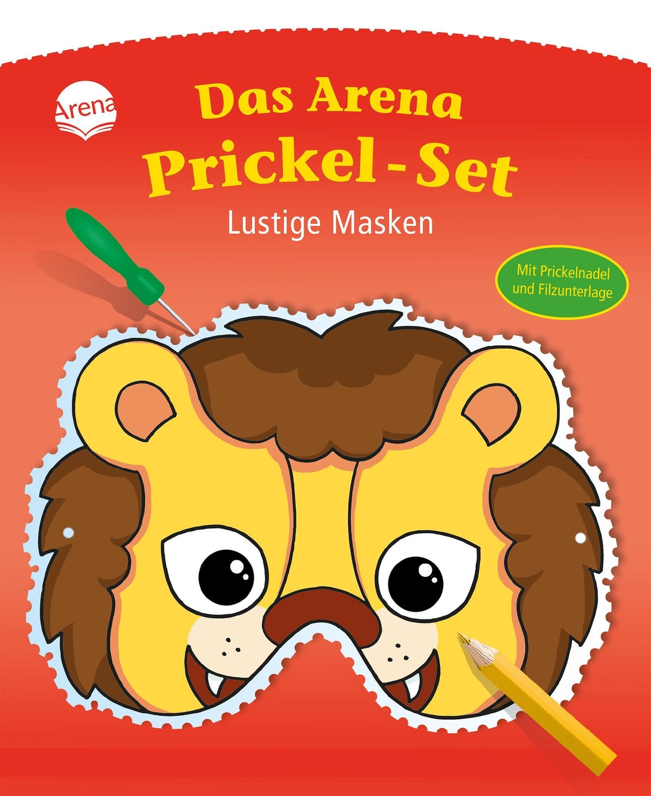 Thumbnail - Das Arena Prickel-set. Lustige Masken | Anita Engelen | Deutsch |