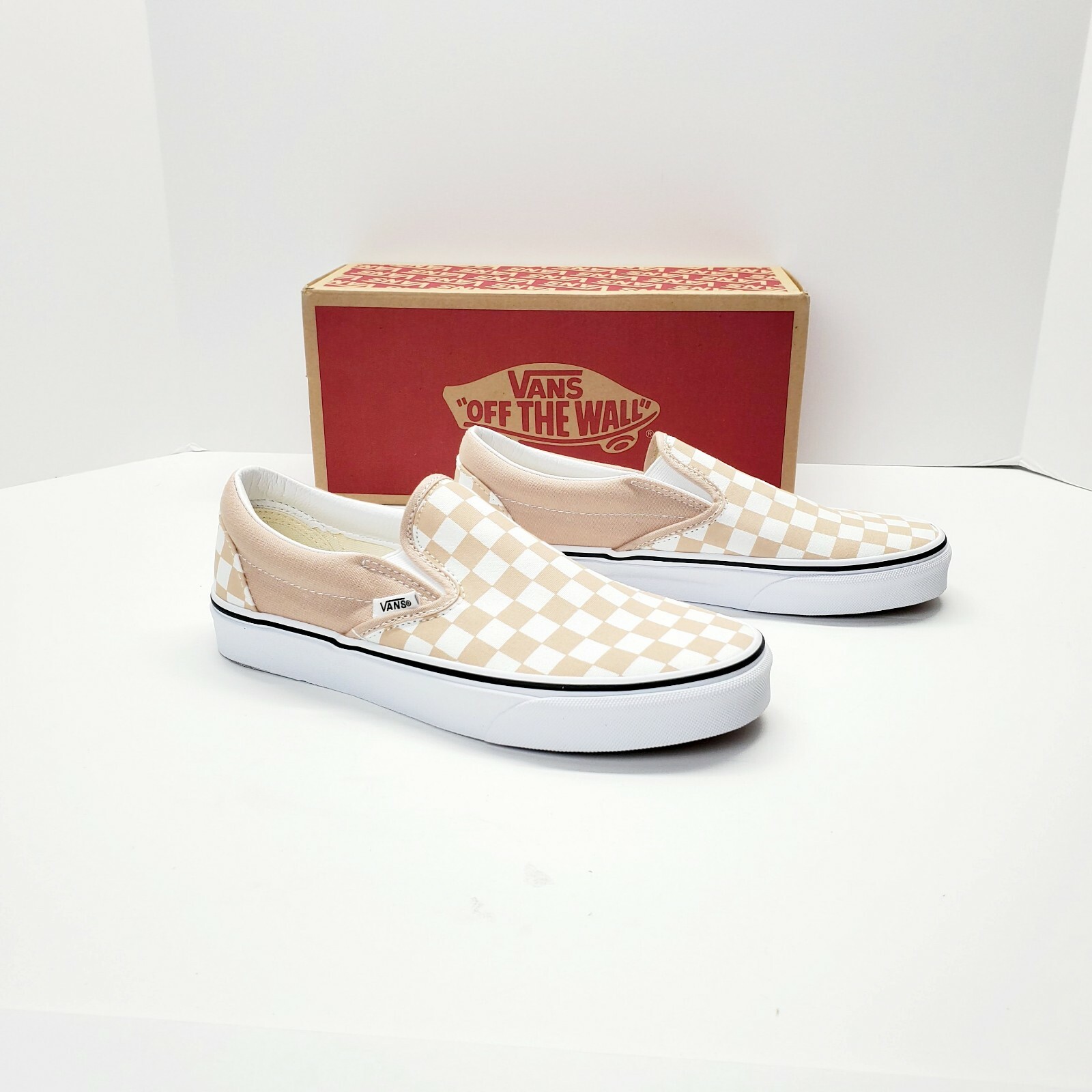 frappe true white checkerboard vans