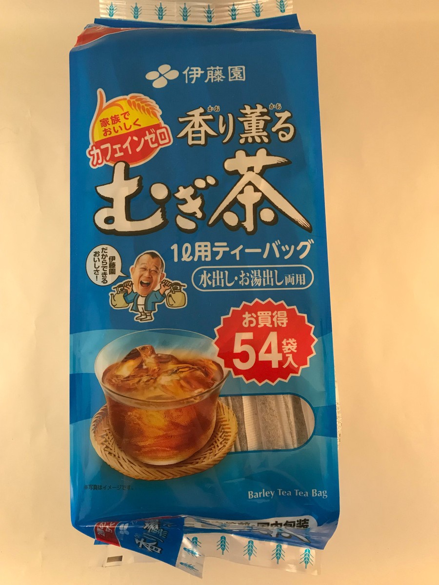 1 x 54 bags Japanese Caffeine FREE Barley Tea - Itoen Japan