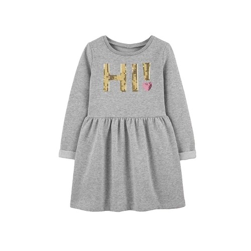 green emerald velvet dress Carter's Jacquard Woven Dress White Age-2 Years- 5 Years-2J317910