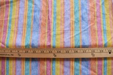 MULTI STRIPES ON COTTON BLEND FABRIC  29X44 INCHES