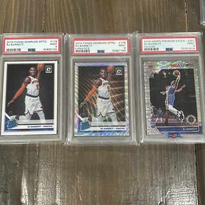 2019 Panini RJ Barrett RC Rookie PSA 9 MINT LOT OPTIC PULSAR Fanatics INVEST  