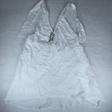 Future Collective With Jenee Naylor Mini Dress Womens Large White Halter Neck