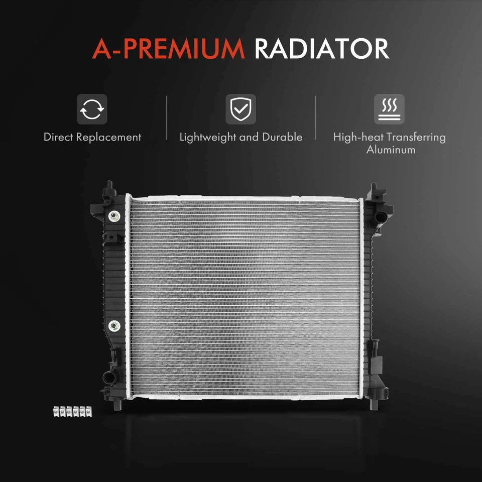 Kit de radiador y condensador de aire acondicionado y ventilador de refrigeración para Cadillac SRX 2010-2016 3,0 L 3,6 L Foto 2 de 4