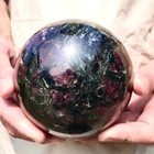3260g  Natural garnet crystal ball quartz crystal energy ball Reiki healing — photo 5