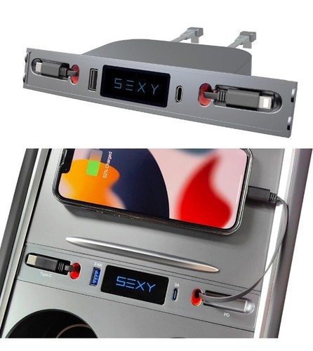 Retractable Hub Docking Station For Model 3 / Y NEW - 第 1/6 張圖片