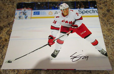 SETH JARVIS SIGNED 8X10 MATTE PHOTO CAROLINA HURRICANES PORTLAND WINTERHAWKS (G)