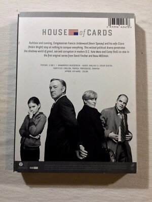 HOUSE OF CARDS DVD SEASONS 1 2 & 3 COMPLETE ROBIN WRIGHT KATE MARA