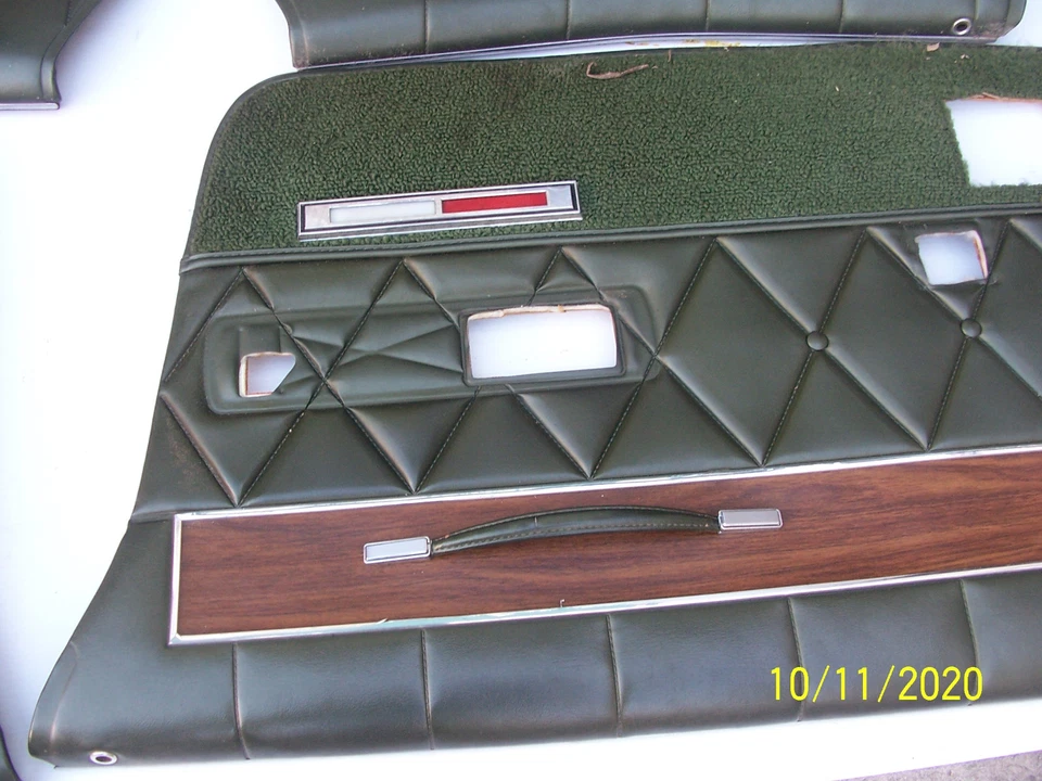 Mercury Marquis 1969 1970 paneles de puerta derecha izquierda delantera trasera usado fabricante de equipos originales 4 piezas Foto 4 de 4