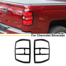 For 2014-2018 Chevy Silverado Gloss Black Rear Tail Light Cover Trim Accessories For 2014-2018 Chevy Silverado Gloss Black Rear Tail Light Cover Trim Accessories