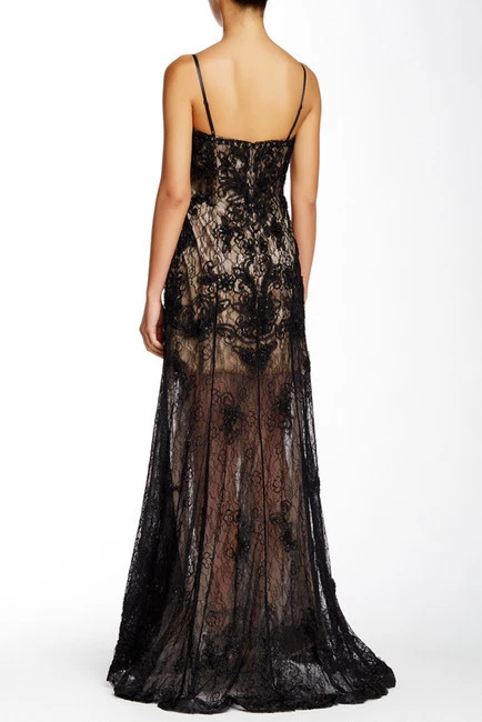 NUEVO CON ETIQUETAS $745 Sue Wong Vestido Trompeta Encaje Transparente Baile de graduación/Boda/Ocupación Especial [Talla 4] #e62 Foto 2 de 3