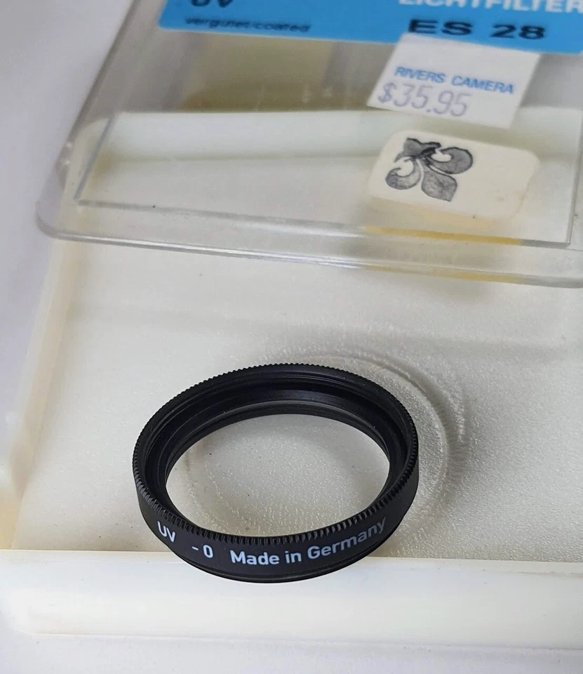 Heliopan 28mm UV Glass Lens Protector Safety Filter ES28 28 mm Germany - Image 3 of 4