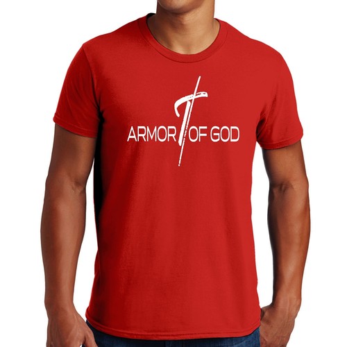Mens Graphic T-shirt Armor of God Cross - Picture 25 of 72