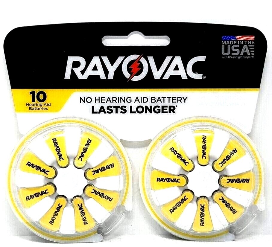 Rayovac Extra Hearing Aid 312,13 or 10 Size batteries Zinc Air 8/16/24