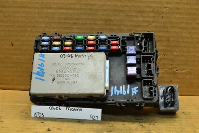 03-08 Toyota Matrix Fuse Box Junction OEM 8264102141 Module 927-15d3 | eBay