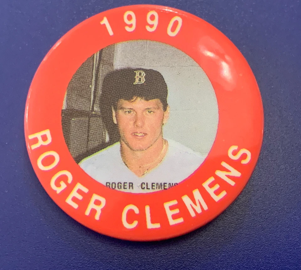 Prendedor Bo Jackson KC Roger Clemens Robin Yount 1990 botón MLB béisbol vintage Foto 3 de 4