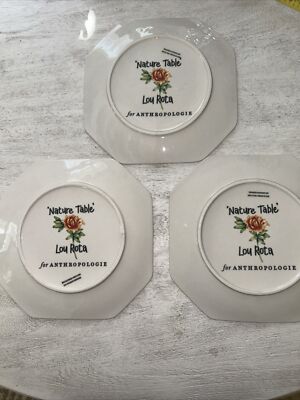 Anthropologie Lou Rota NATURE TABLE PLATES LEMURS 8.5
