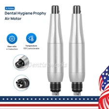 2X Dental Hygiene Prophy Handpiece Air Motor Midwest 4Holes Straight Nose Cone