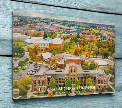 Central Michigan University watercolor. Graduation gift, Central Michigan Unive