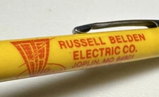 Vintage Joplin Missouri Russell Belden Electric Company Lighting Fixtures Pen