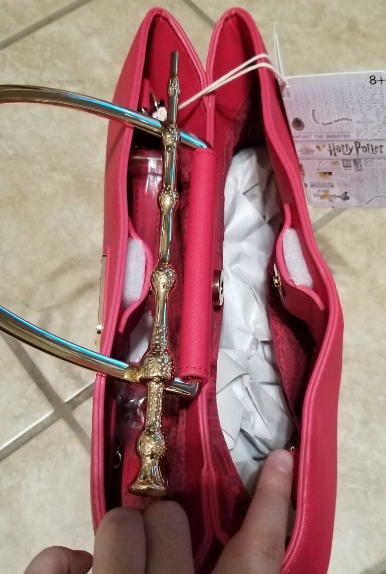 Loungefly Harry Potter Elder Wand (Magenta/Bright Red) Handbag image 3