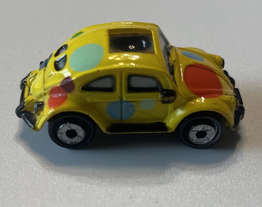 Micro Machines Private Eyes Volkswagen VW Beetle Clown Car Rare