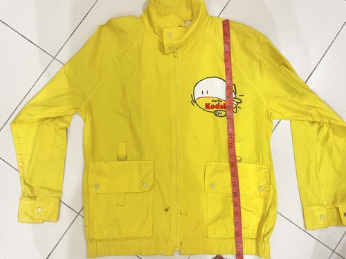 Vintage Kodak Windbreaker Men Women Yellow Jacket - Picture 9 of 10