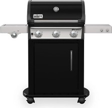 Weber Barbecue a Gas GPL Spirit E-325 GBS Acciaio Nero con Ruote Girevoli