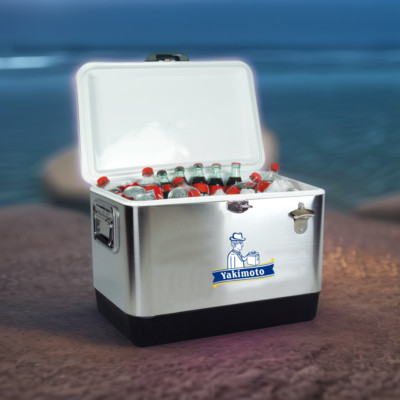 Yakimoto 54 Qt Portable Beverage Beer Cooler,Stainless Steel Ice Chest-Free SHIP