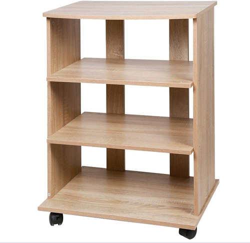 Mobile TV in Legno MDF con 3 Ripiani Porta Console Videogiochi DVD e 4 Ruote Mob - Foto 3 di 6