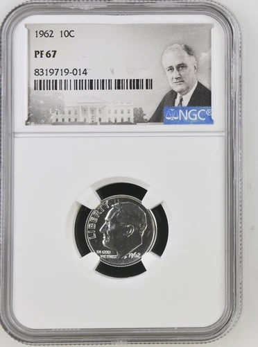 1962 Roosevelt Dime 10C NGC PF67