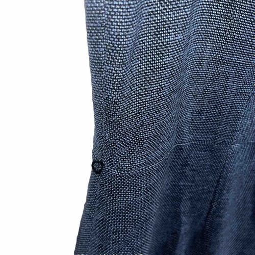 Kasper Tweed V-neck Sleeveless Sheath Blue Woman Dress 16 Belt Not Included - Picture 7 of 10
