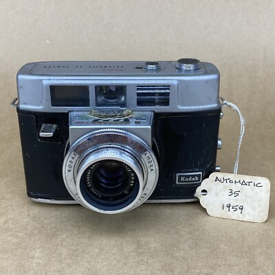 Kodak Automatic 35 Ektanar 44mm f2.8 美品 Kodak Automatic 35 1959 Vintage 35mm Film Camera W/ Ektanar 44mm