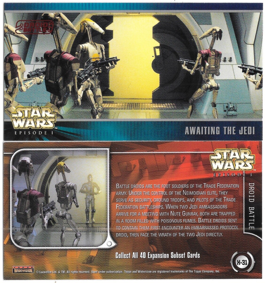 Star Wars Episode I Widevision Expansion Subset Cards Topps 1999 YOU CHOOSE CARD - Picture 30 of 38